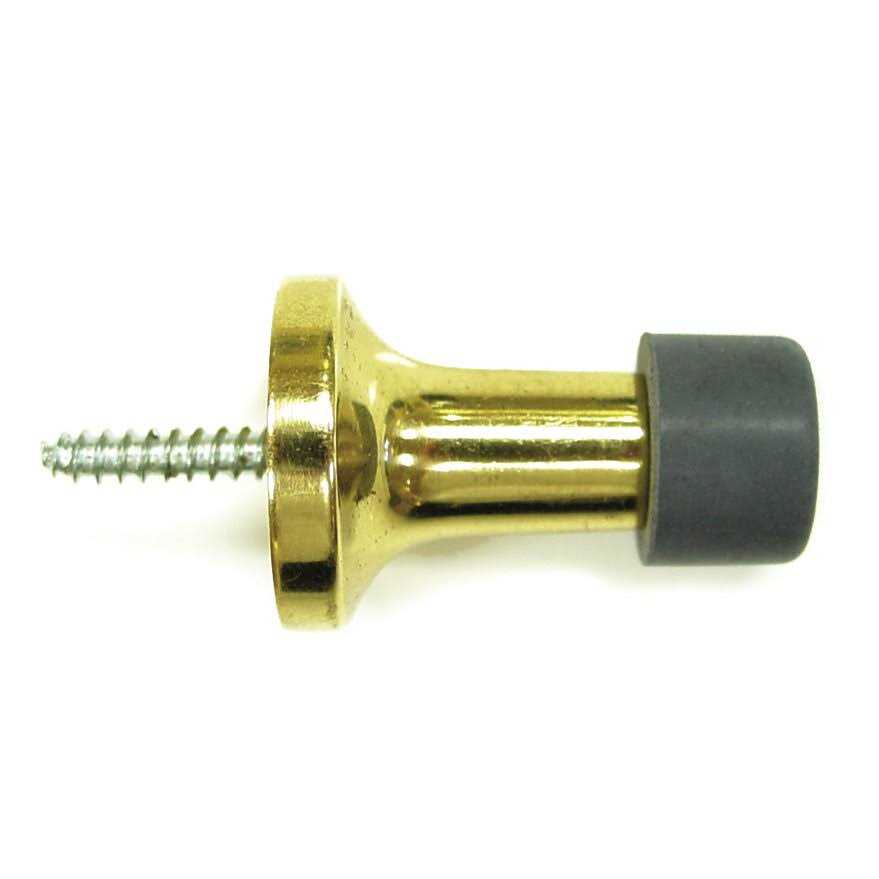 Deltana 1-1/2 Baseboard Door Bumper Solid Brass BDS125 - Inhomebuy