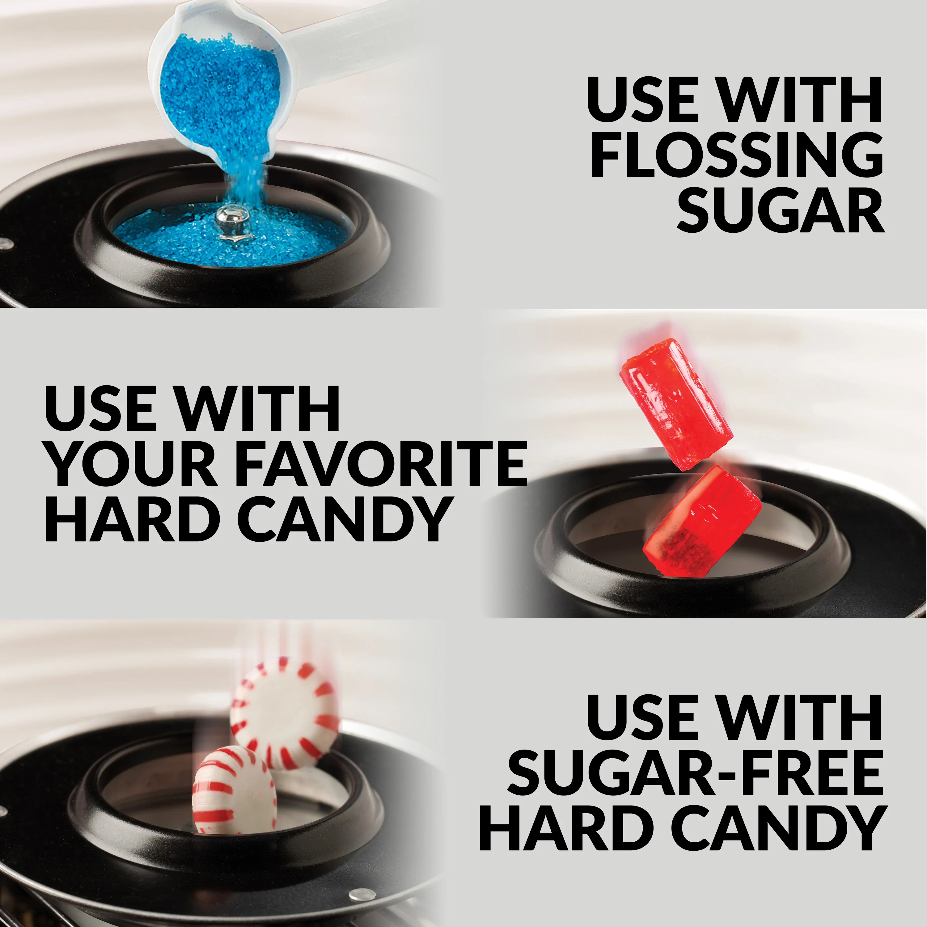 Hard & Sugar-Free Candy Cotton Candy Maker - Inhomebuy