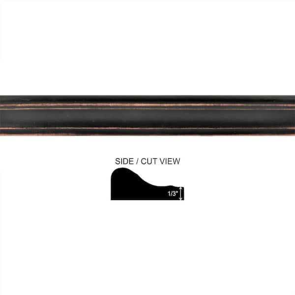 Niche Tiles Custom Bronze 1/2 in. x 12 in. Matte Metallic Pencil Liner Wall Tile Trim - Inhomebuy