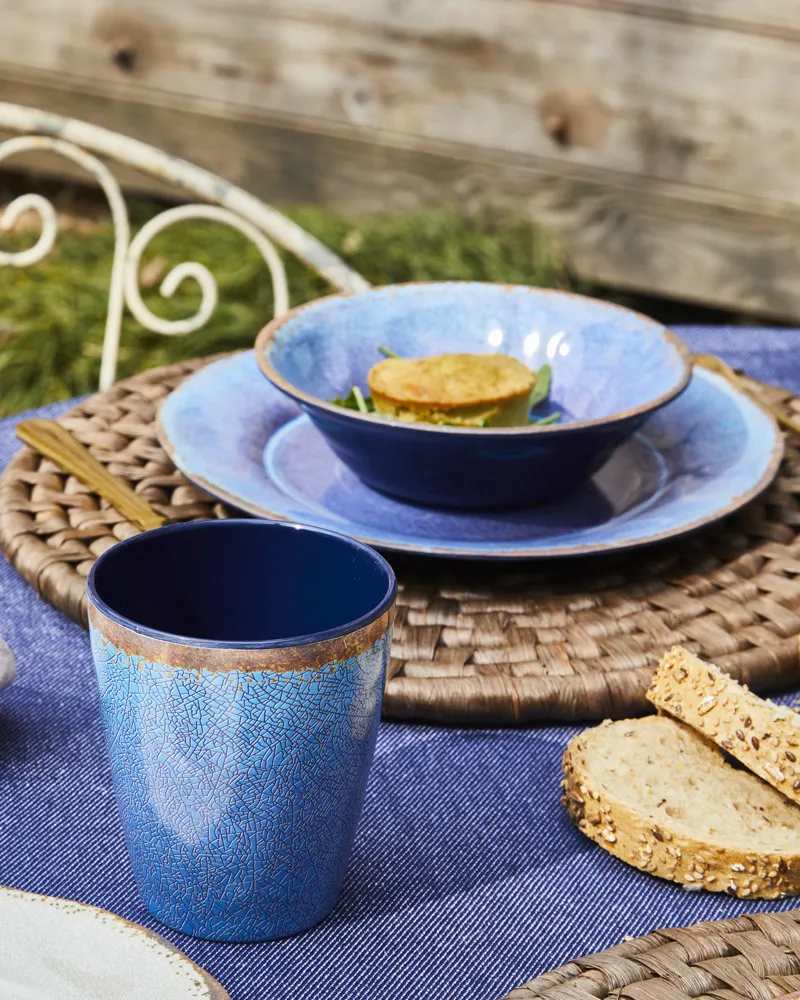 Craquelle Table Set 16pcs Melamine - Inhomebuy