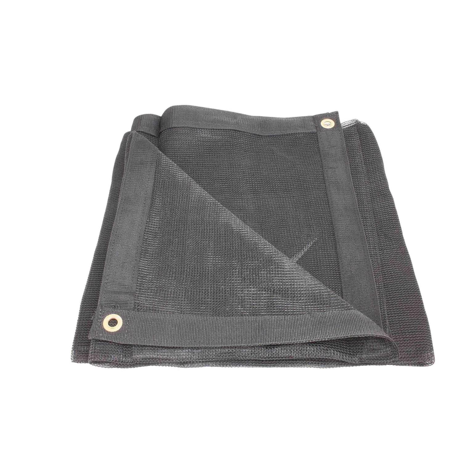 Mytee Products Black Heavy Duty 6 Oz 70% Shade Mesh Tarps with Grommets ROLL-Off - Inhomebuy