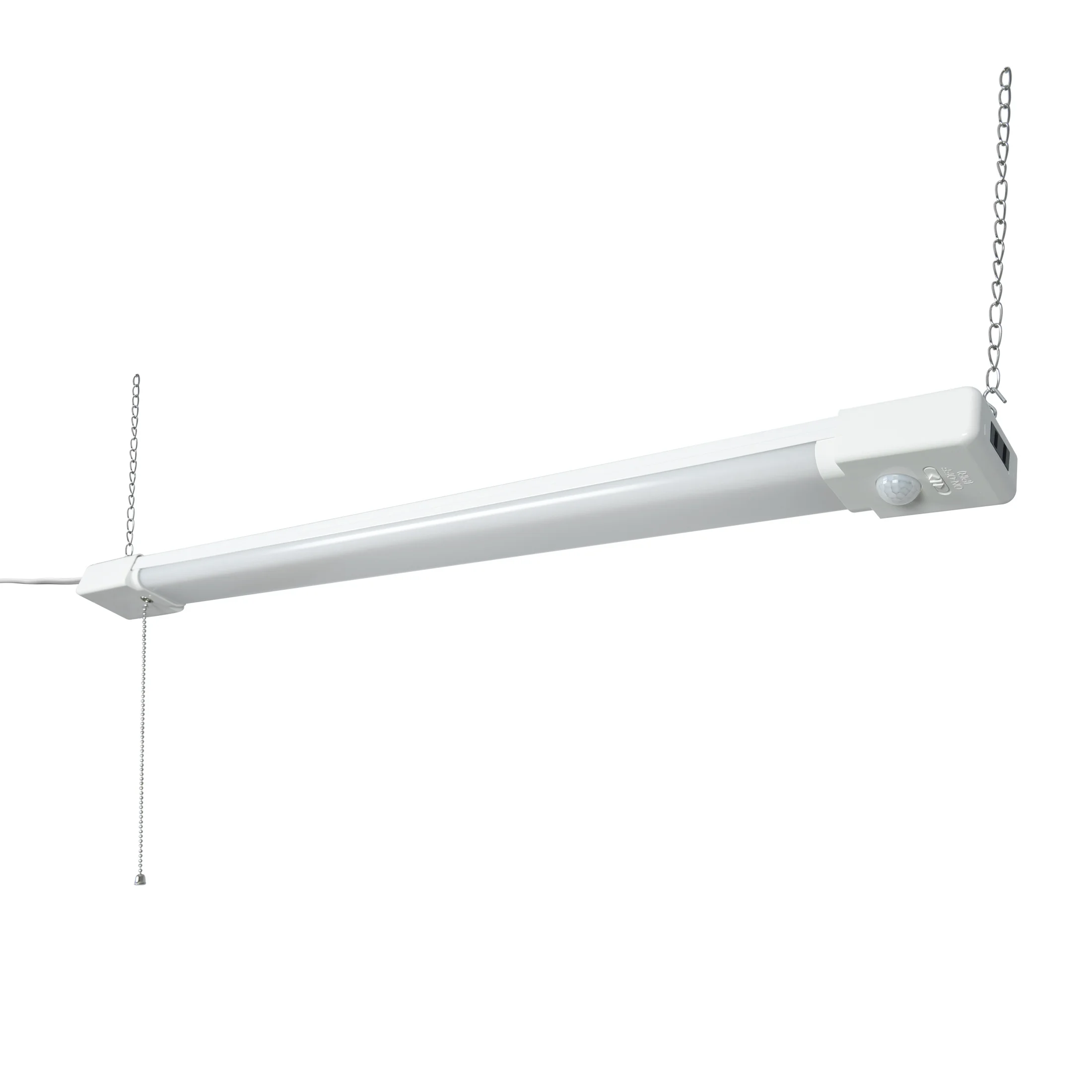 Hyper Tough 3-FT 4500-Lumen Integrated LED Shop Light, Slim Design, Linkable and Motion Sensor, 1PK - Inhomebuy