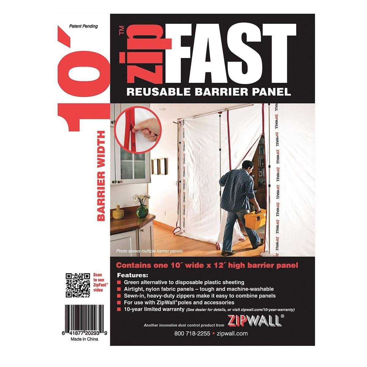 ZipWall Py50 Dust Barrier Plastic Sheeting - Inhomebuy
