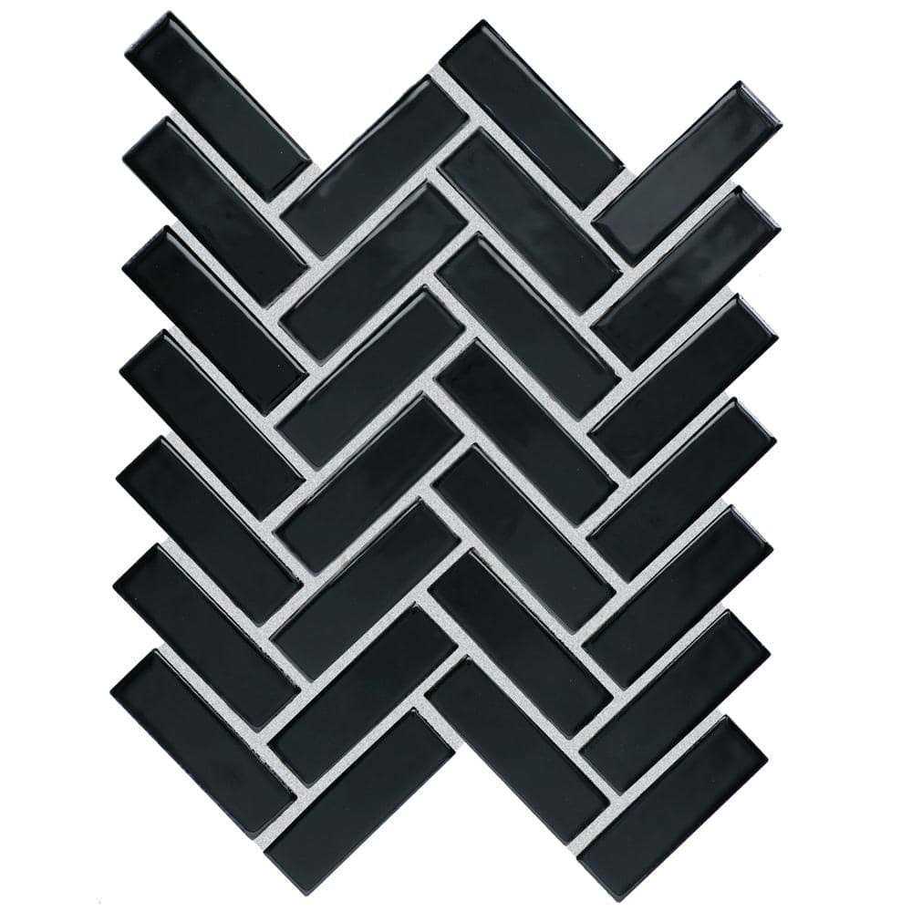 Daltile Restore 9 in. x 12 in. Glazed Ceramic Herringbone Mosaic Tile - Inhomebuy
