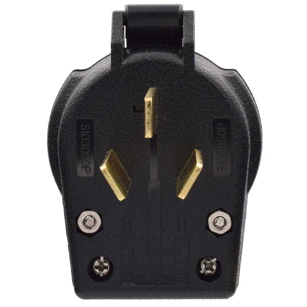 ELEGRP 30 Amp 125/250V, NEMA 14-30R Flush Mount Power Outlet, Single Straight Blade Range and Dryer Outlet Grounding - Inhomebuy