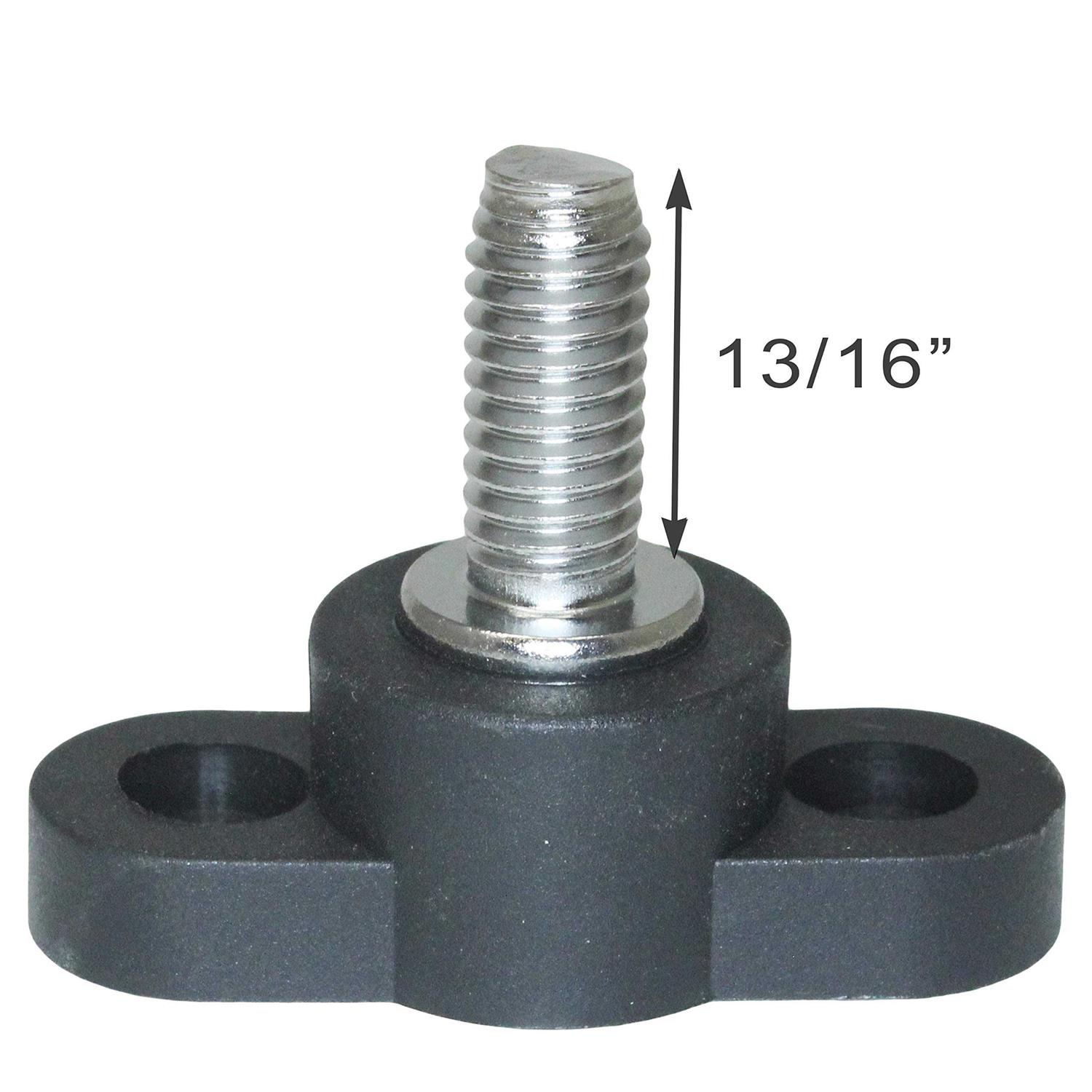Positive Insulated Battery Power Junction Post Block 3/8 Lug X 16 Thread - Inhomebuy