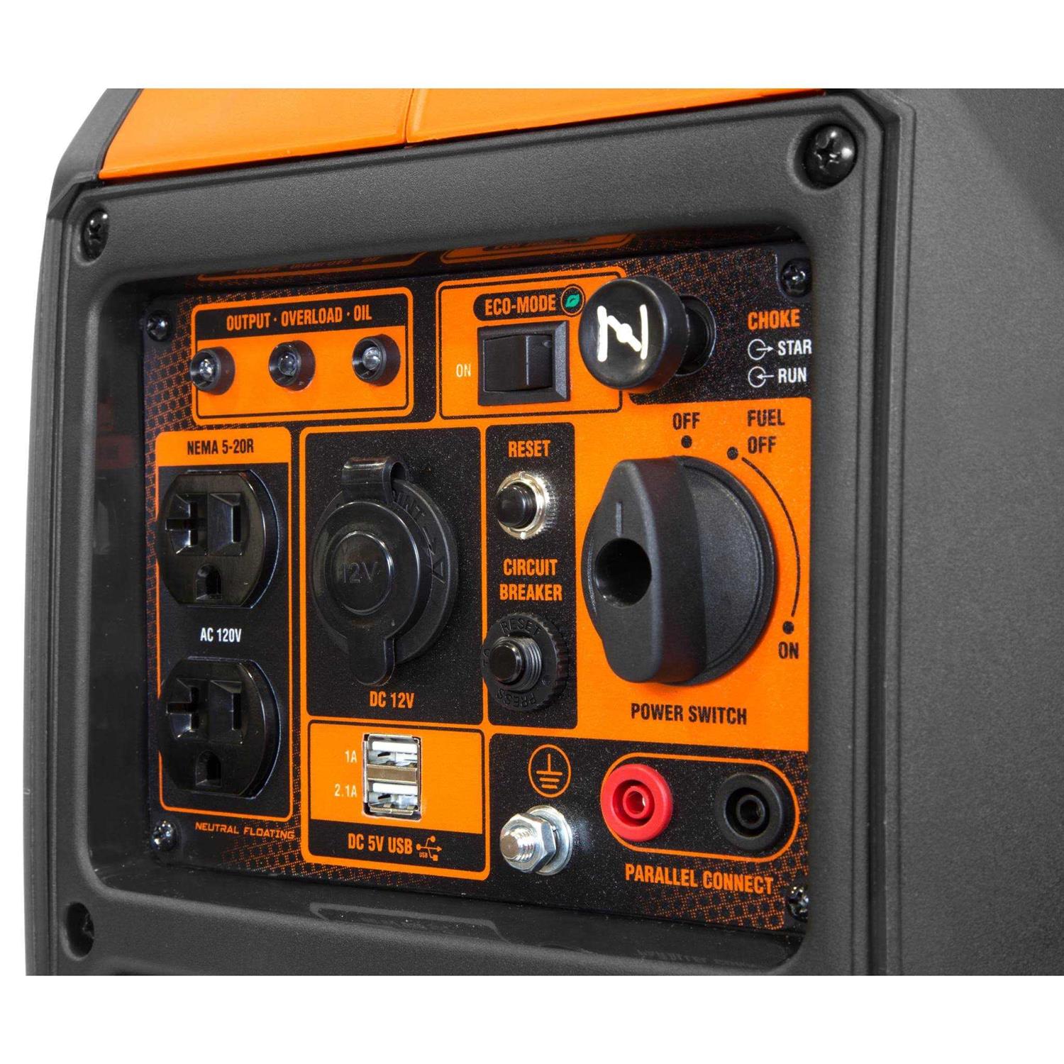 WEN 5600-Watt Portable Generator, Electric Start, 224cc, Transfer-Switch and RV-Ready with CO Shutdown Sensor - Inhomebuy