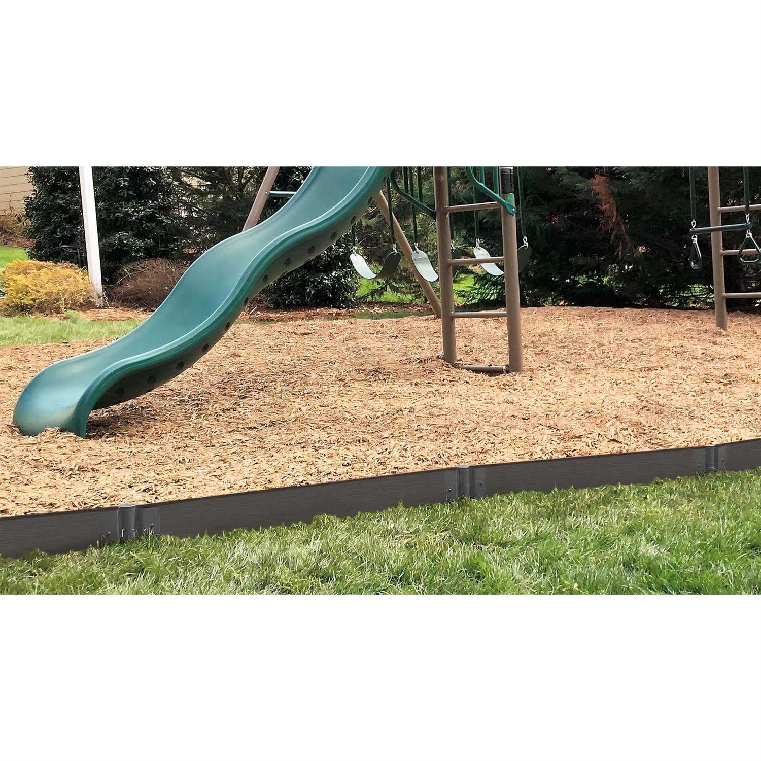Frame It All Classic Sienna Straight Playground Border Kit - Inhomebuy