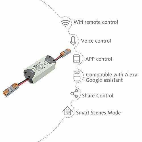 Emylo Smart Wifi Light Switch Wireless Relay Switch Module Remote Control Home - Inhomebuy