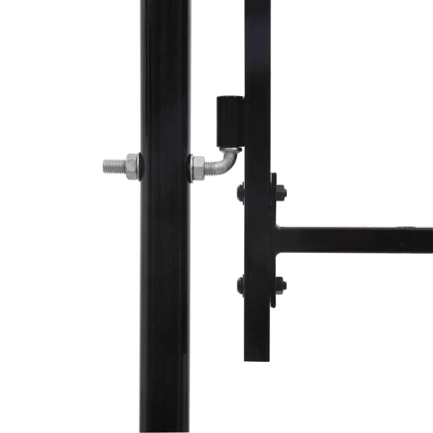 vidaXL Double Door Fence Gate with Spear Top - Inhomebuy