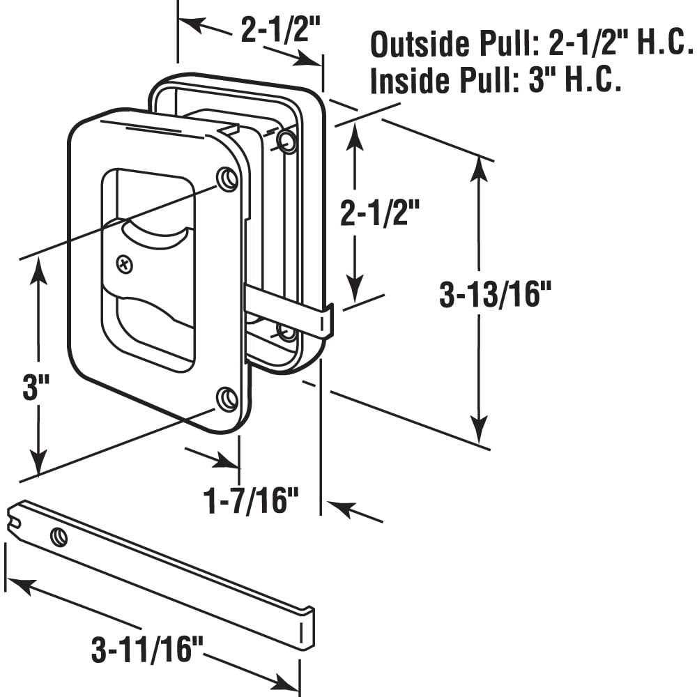 Prime-Line A 184 Sliding Screen Door Latch - Inhomebuy