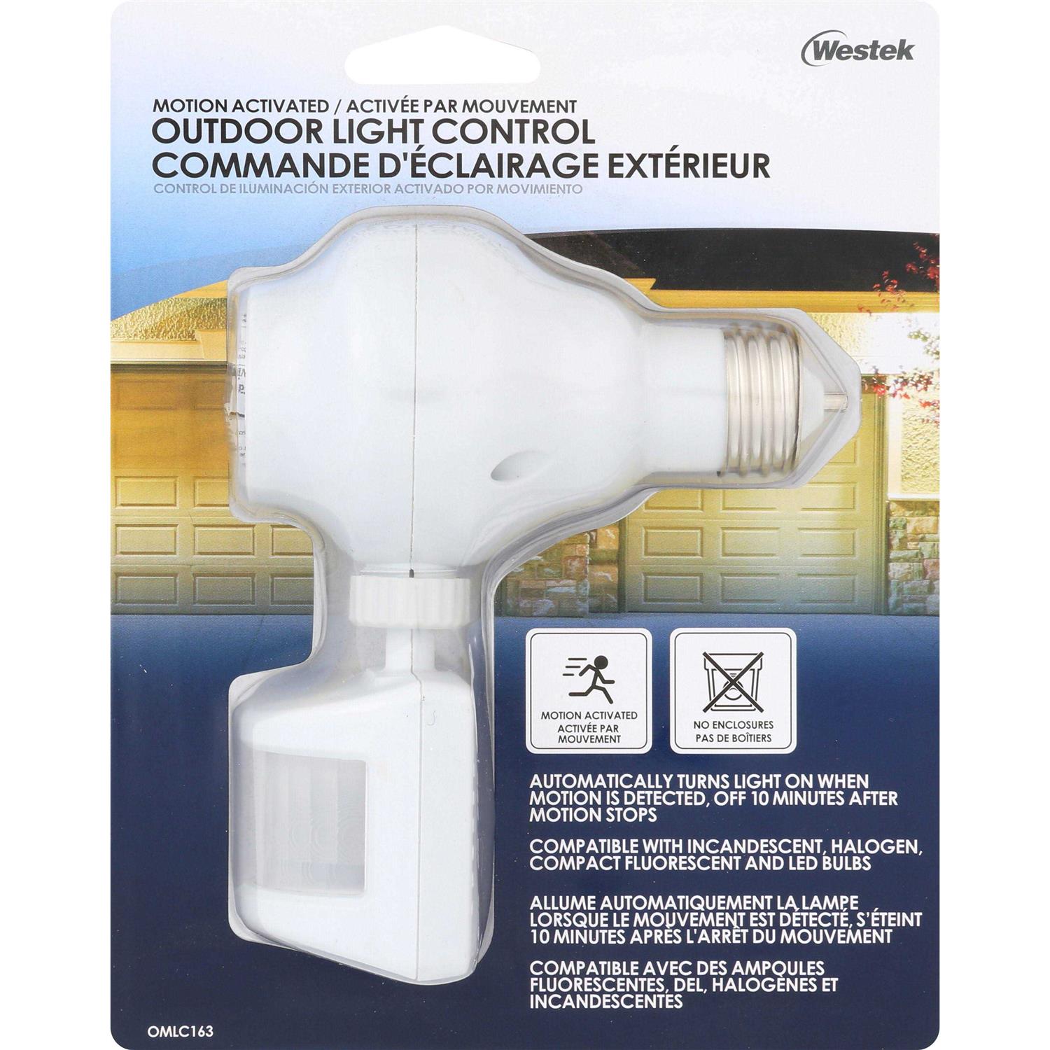 Westek MLC166BC Indoor Motion-Sensing Light Control - Inhomebuy