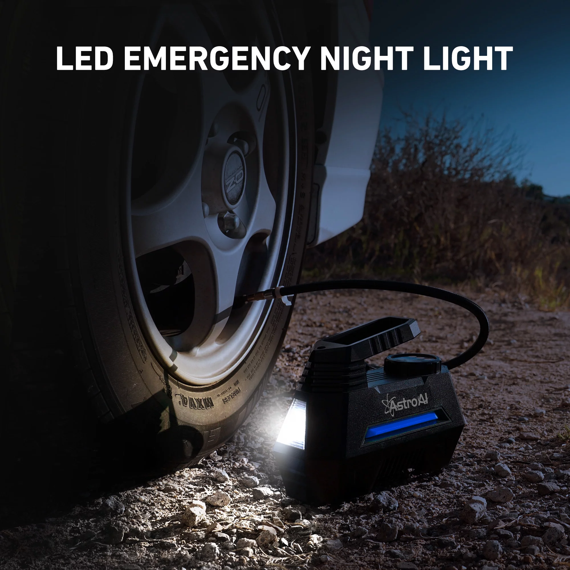 Car Tire Inflator 100 PSI, Electric Tire Compressor, Inflatables Air Car Pump, Yellow - Inhomebuy