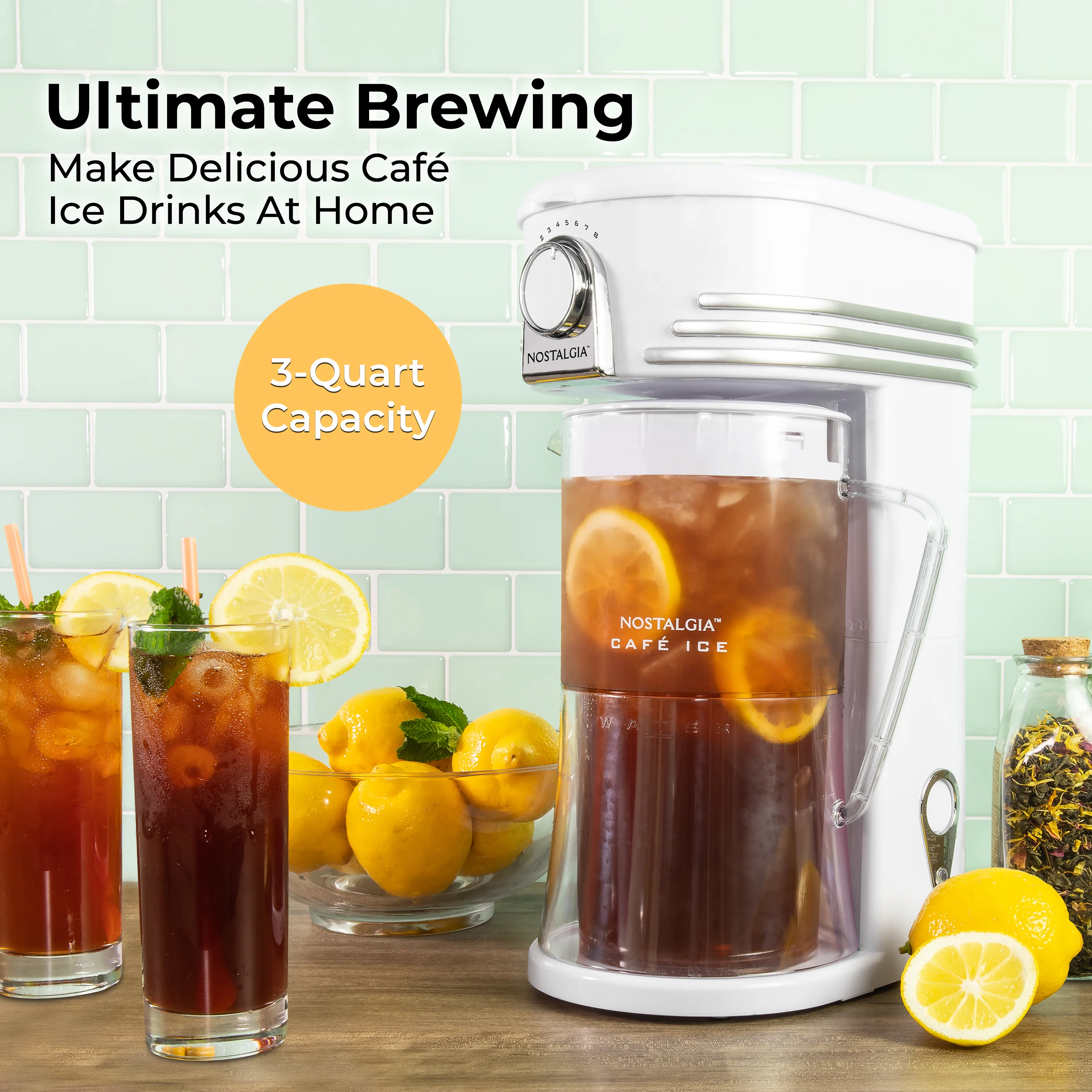 Café' Ice 3-Quart Iced Coffee and Tea Brewing System - Inhomebuy