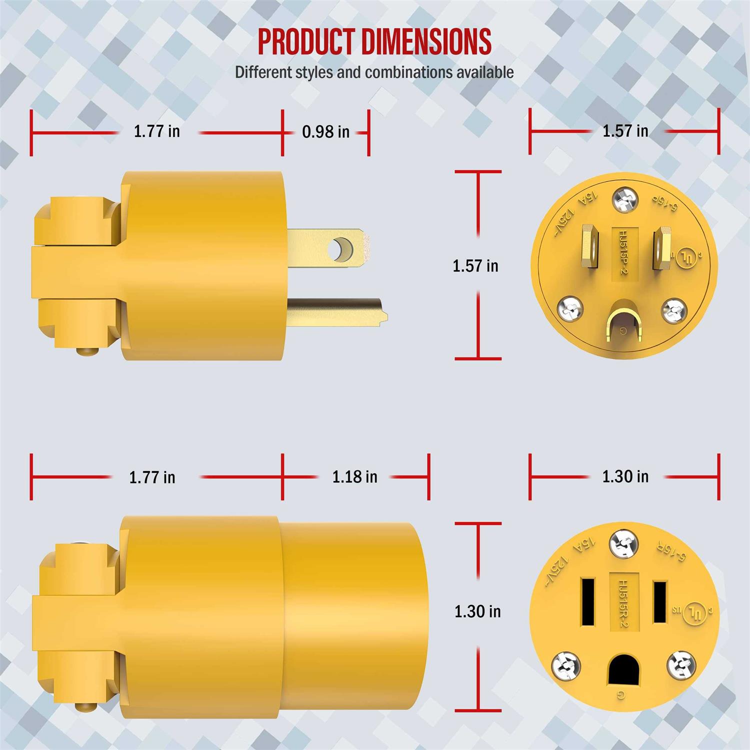 Enerlites Duplex Receptacle 20 Amp Electrical Wall Outlet Industrial Grade 62081-W - Inhomebuy