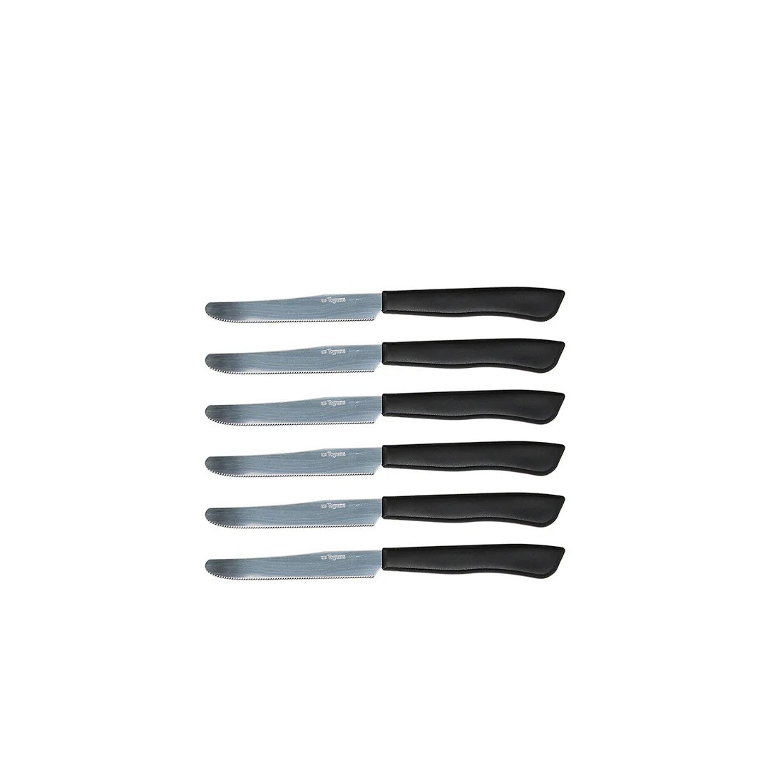 Table Knives Black Set 6pcs Mythos - Inhomebuy