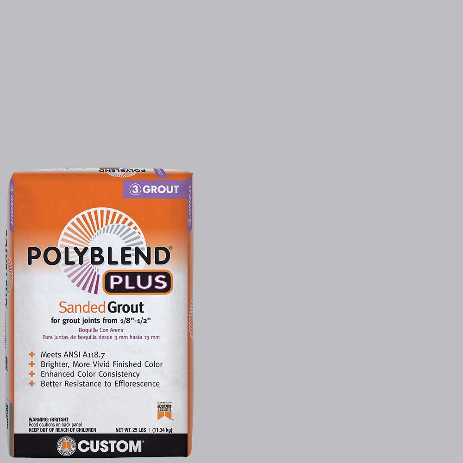 Custom Building Products Polyblend Plus Sanded Grout - Inhomebuy