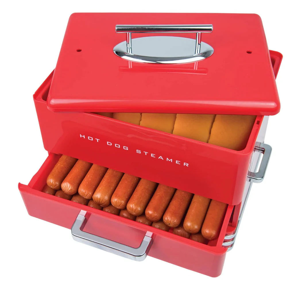Large Diner Style Hot Dog Steamer - Inhomebuy