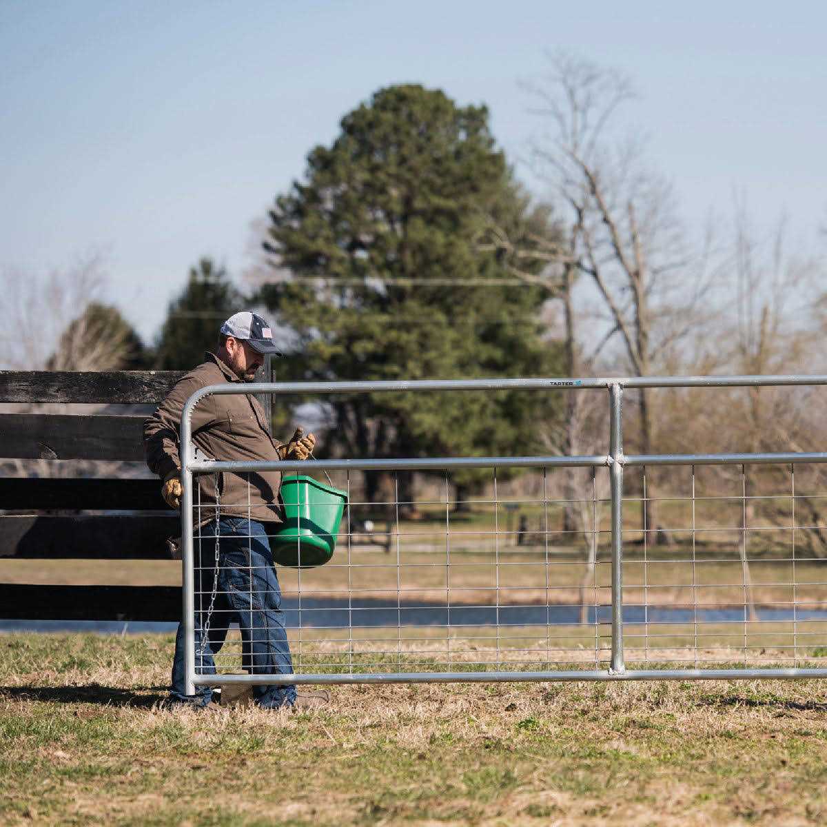 Tarter Galvanized Wire Filled Tube Gate - Inhomebuy