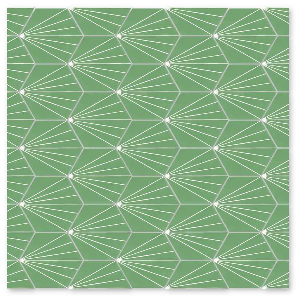 Villa Lagoon Tile Spark C 8 in. x 9 in. Cement Handmade Floor and Wall Tile LH-SPAR3-S - Inhomebuy