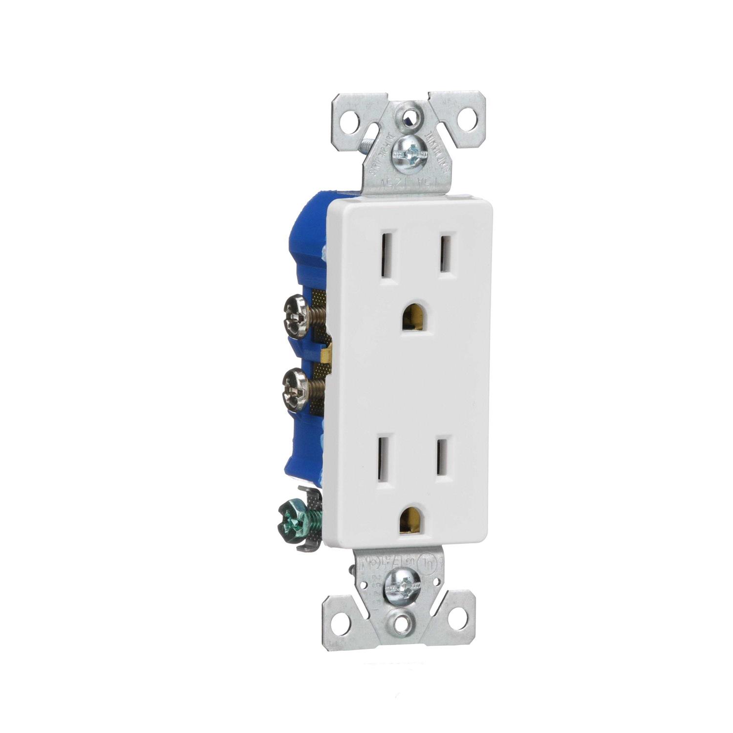 Eaton 15-Amp 125-volt Tamper Resistant GFCI Residential Decorator Outlet - Inhomebuy