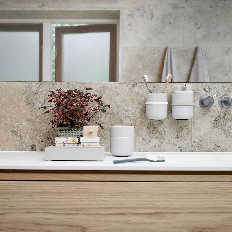 Ume Toothbrush Mug Soft Grey - Inhomebuy