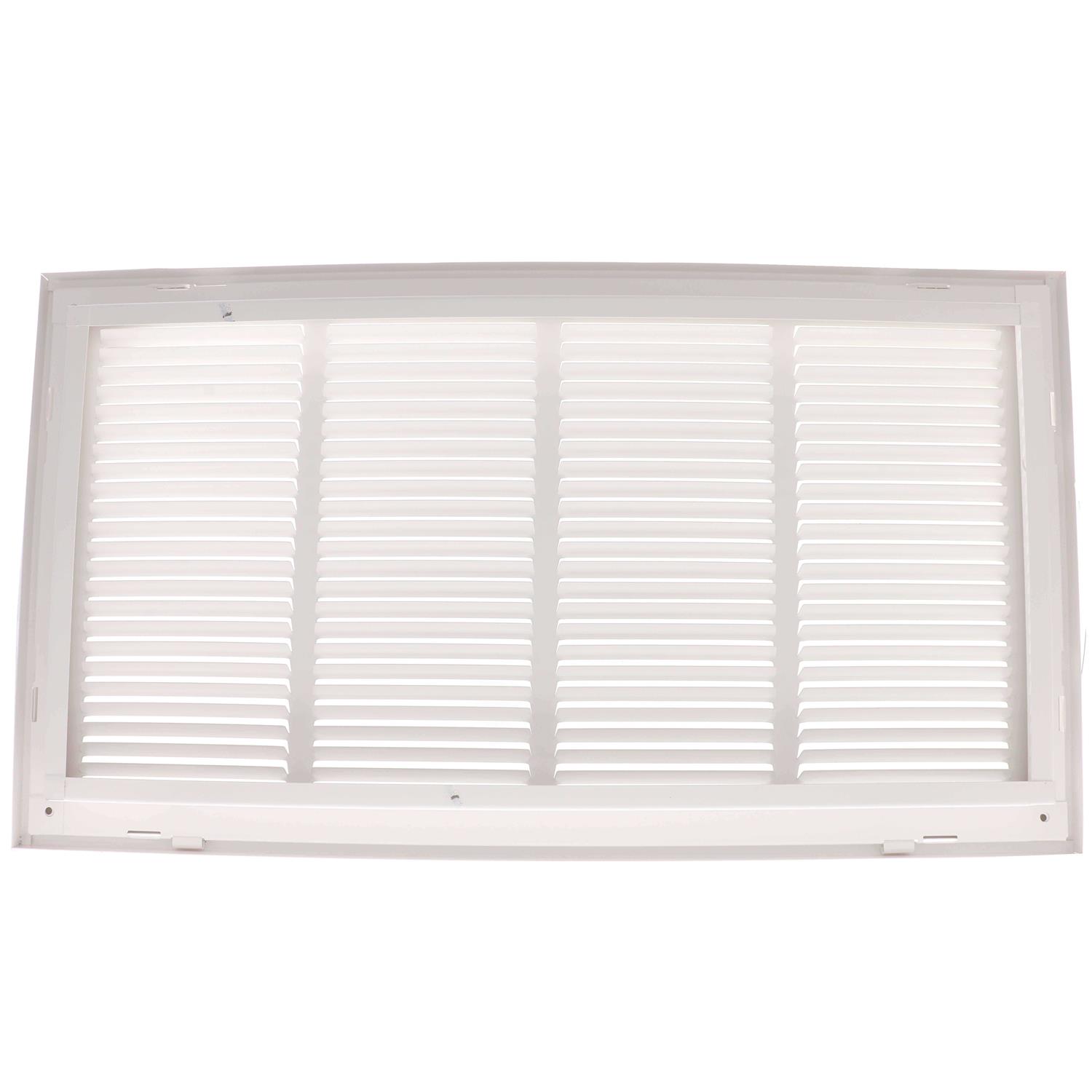 Hart & Cooley 12 Sidewall/Ceiling Return Air Filter Grille 673 Series in White - Inhomebuy