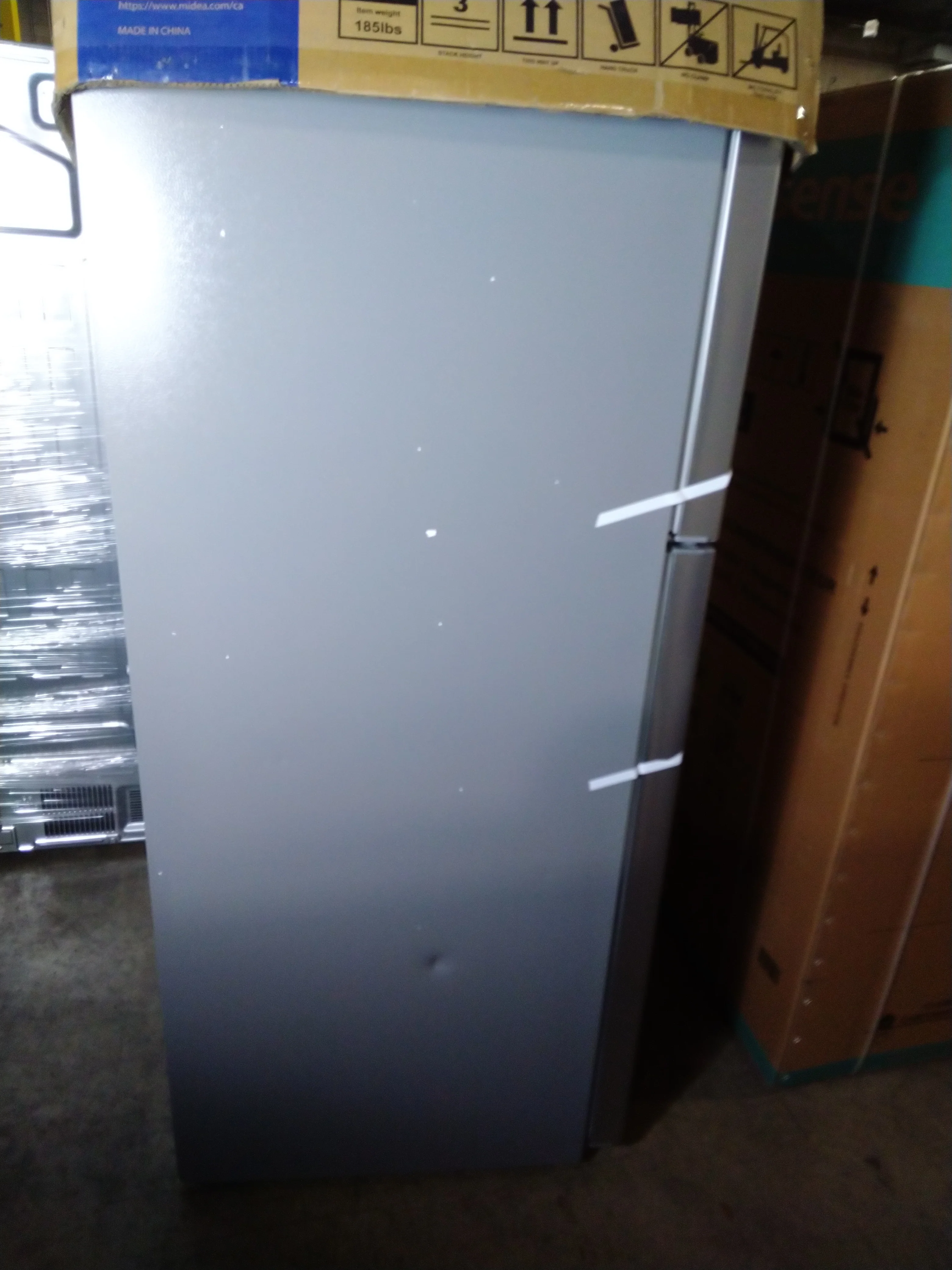 Midea 30 in. 18 cu. ft. Stainless Steel Top Mount Refrigerator - MRT18B2ASL - Inhomebuy