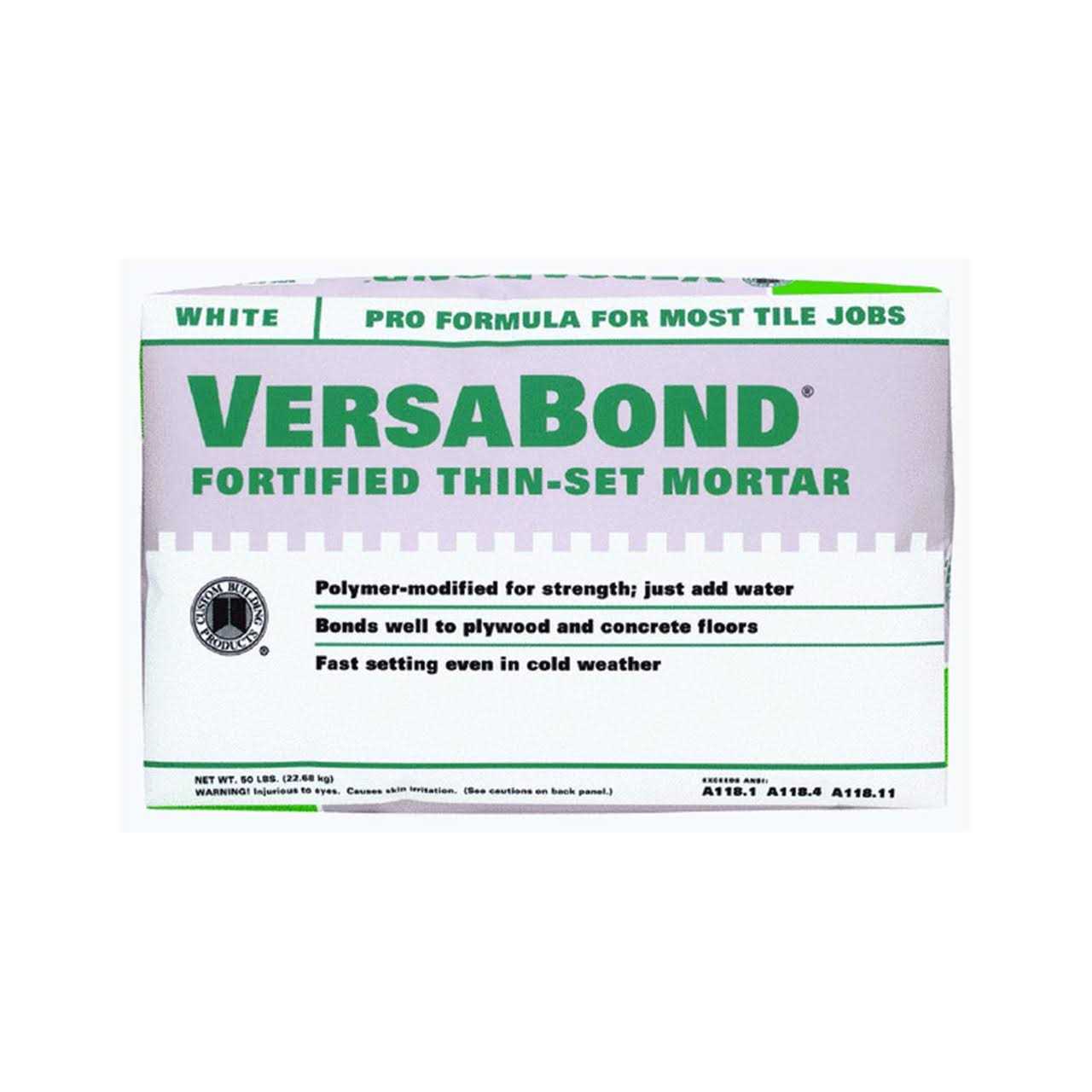 Custom Building Products VersaBond Gray Thin-Set Mortar 25 lb MTSG25 - Inhomebuy