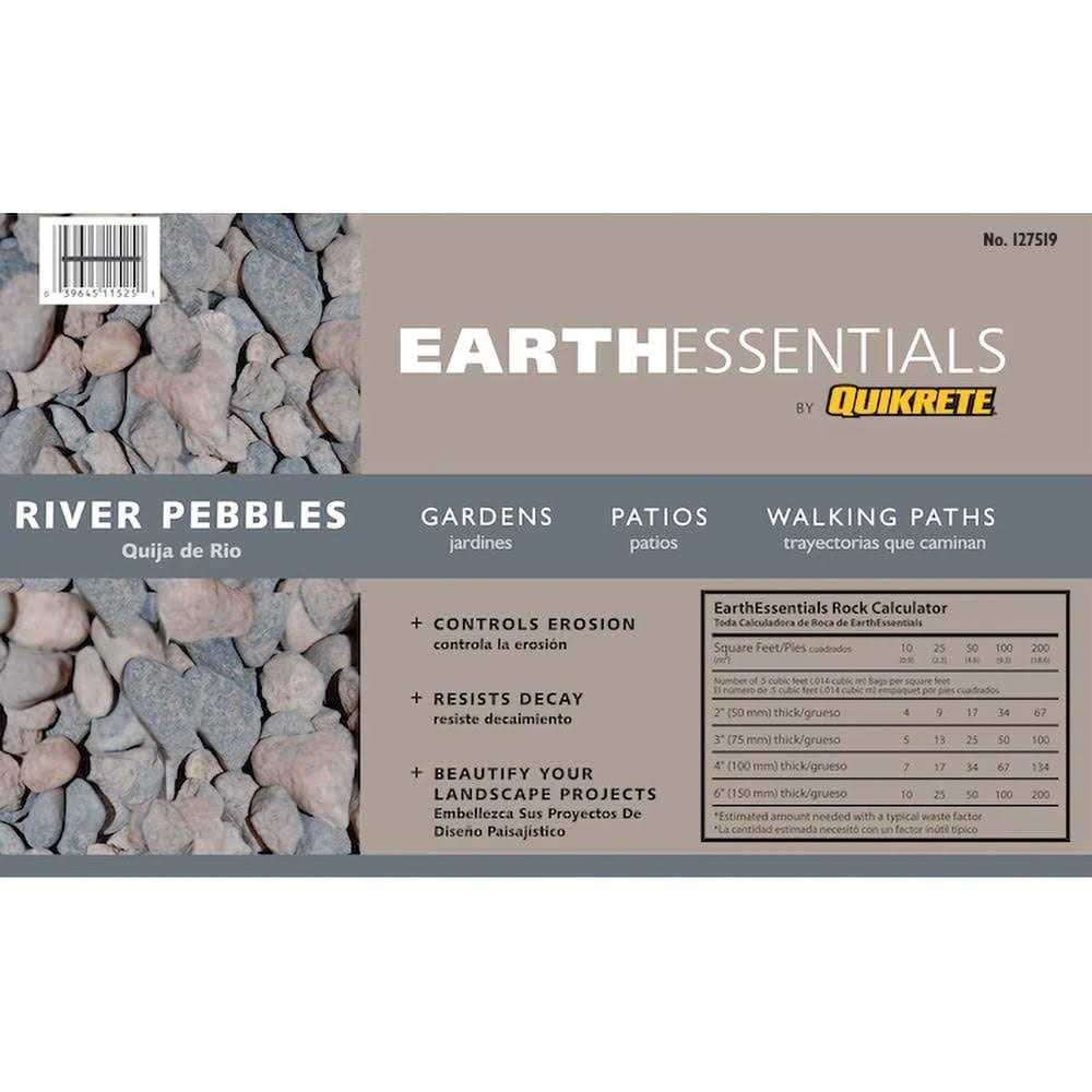 EarthEssentials by Quikrete 0.5-cu ft Gray Drainage Rock 127926 - Inhomebuy
