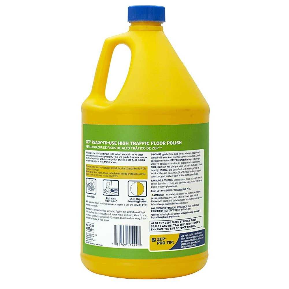 Zep High-Traffic Floor Polish - Inhomebuy