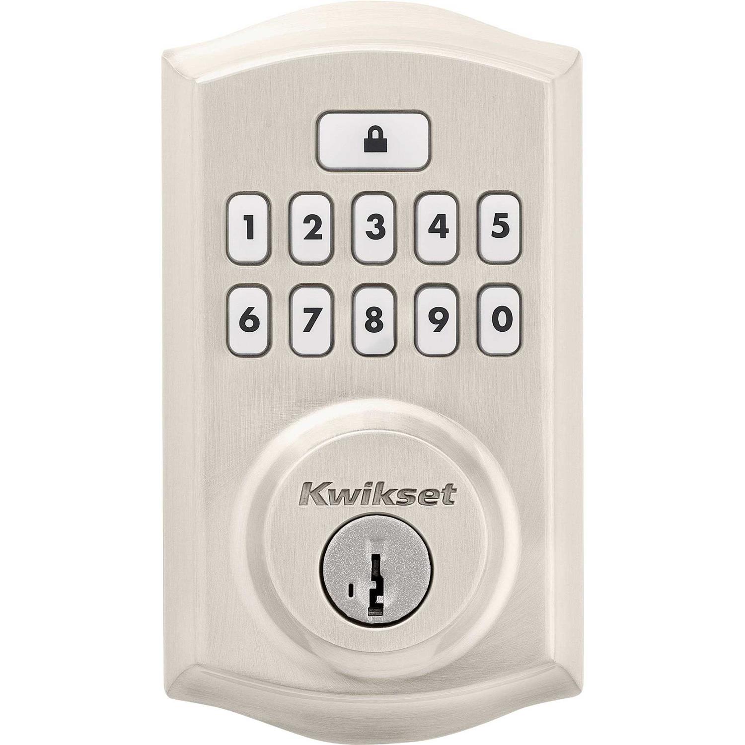 Kwikset Signature Series Traditional SmartCode Brass Electronic Deadbolt - Inhomebuy