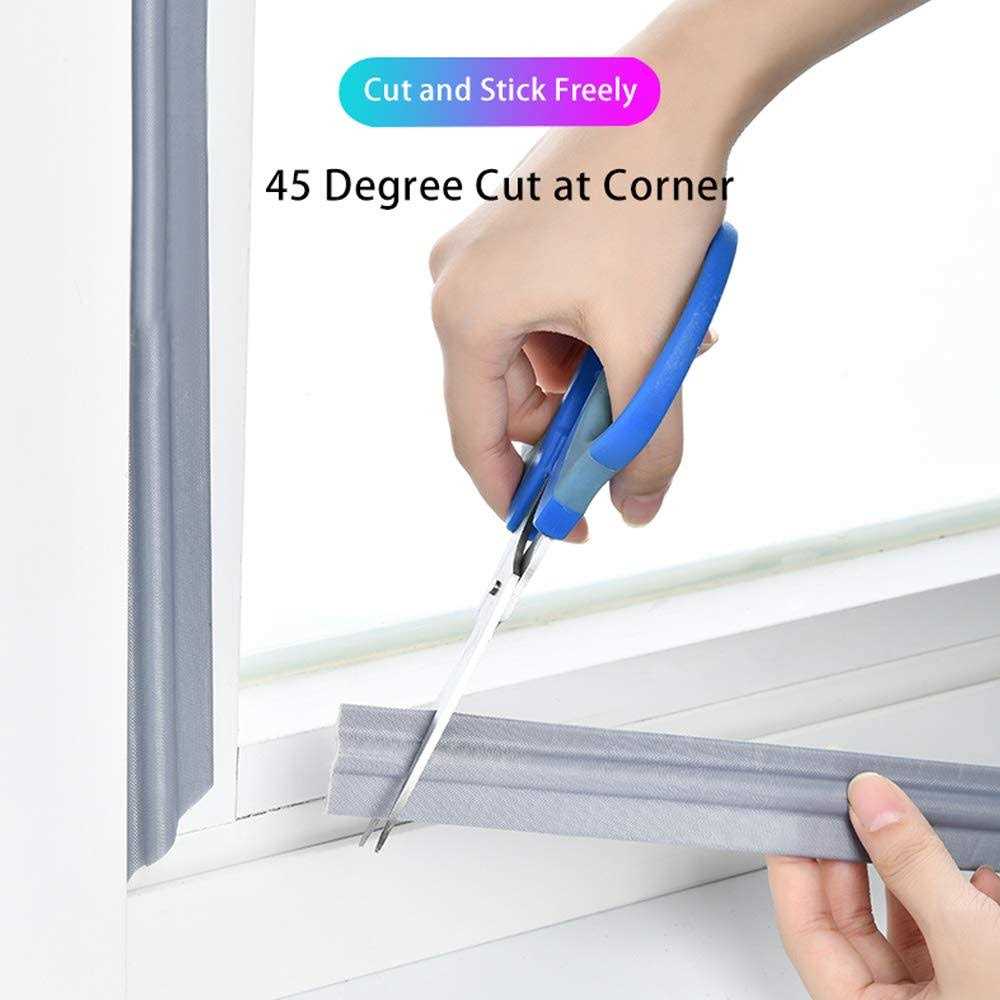 cuysfead 118 Inch Window Draft Stopper Foam Seal Strip Self Adhesive, Window Insulation and Door Side Weather Stripping Soundproof - Inhomebuy