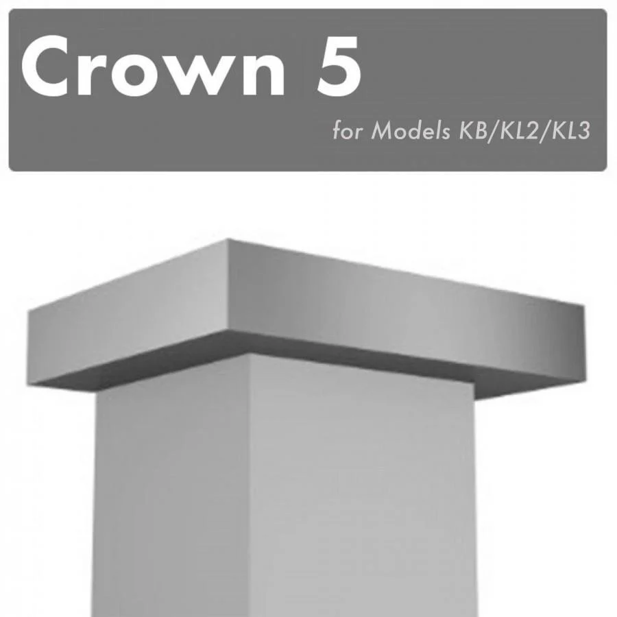ZLINE Crown Molding #5 for Wall Range Hood, CM5-KB/KL2/KL3 - Inhomebuy