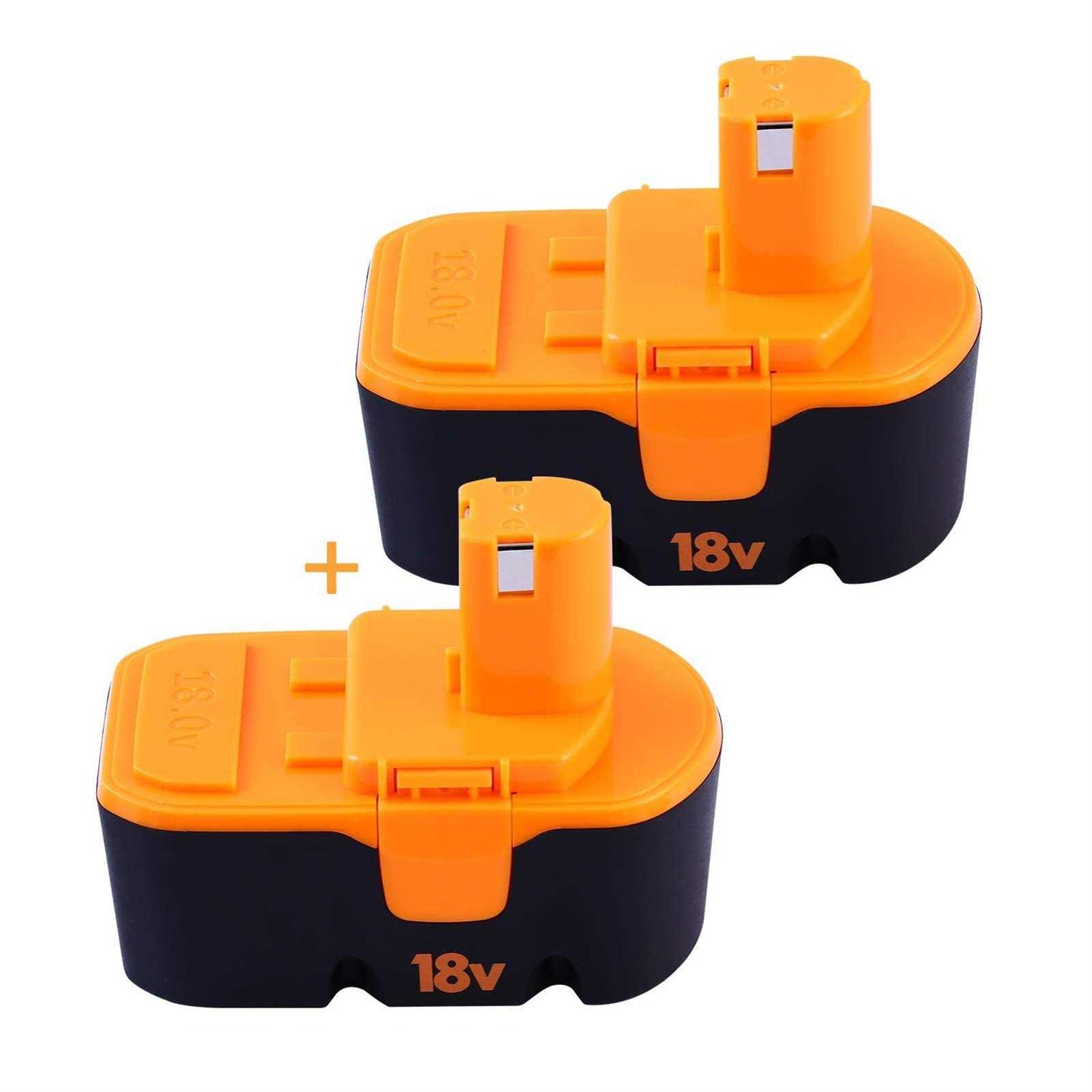 Munikind 2-pack HPB18 Replacement Battery Compatible with Black and Decker 18 volt Battery Ni-Mh Compatible - Inhomebuy