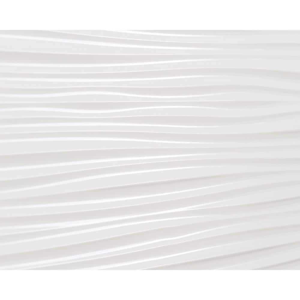 Wilderness 18.5 x 24.3 Vinyl Wall Paneling in Snow White Innovera Decor by Palram - Inhomebuy