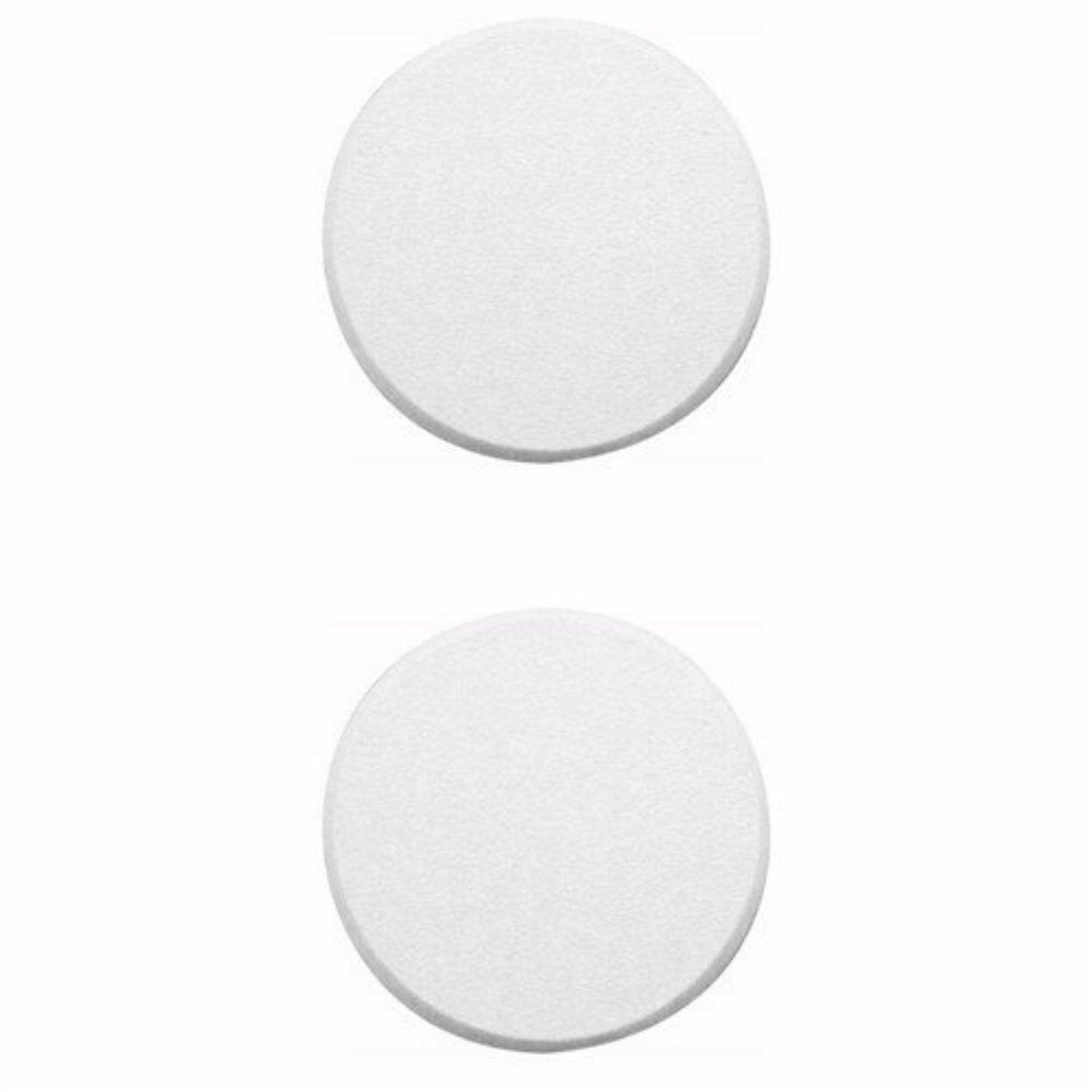 Wideskall White Round Door Knob Wall Shield Self Adhesive Protector - Inhomebuy