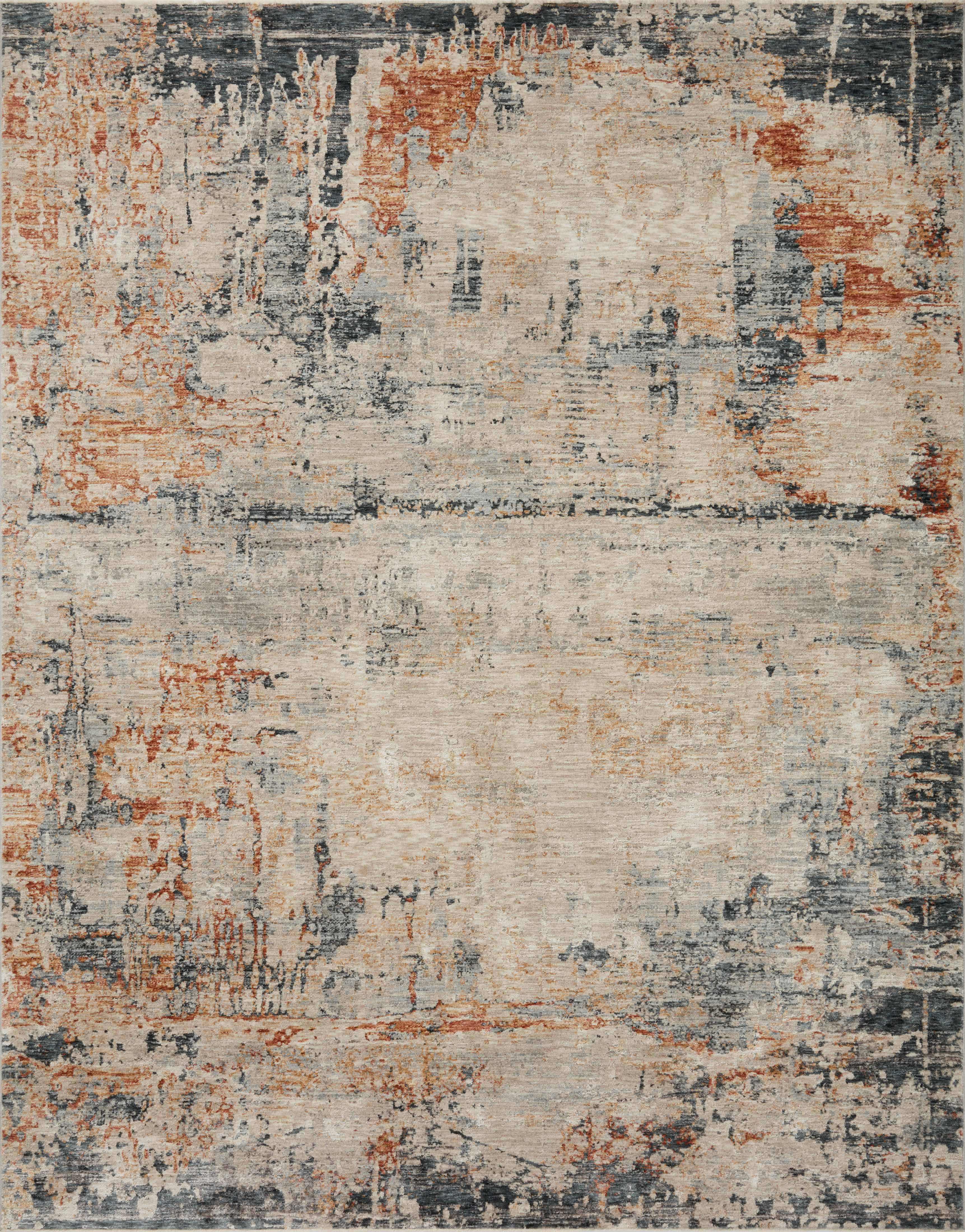 Loloi Rugs Axel Collection Rug in Stone, Multi - 9'3