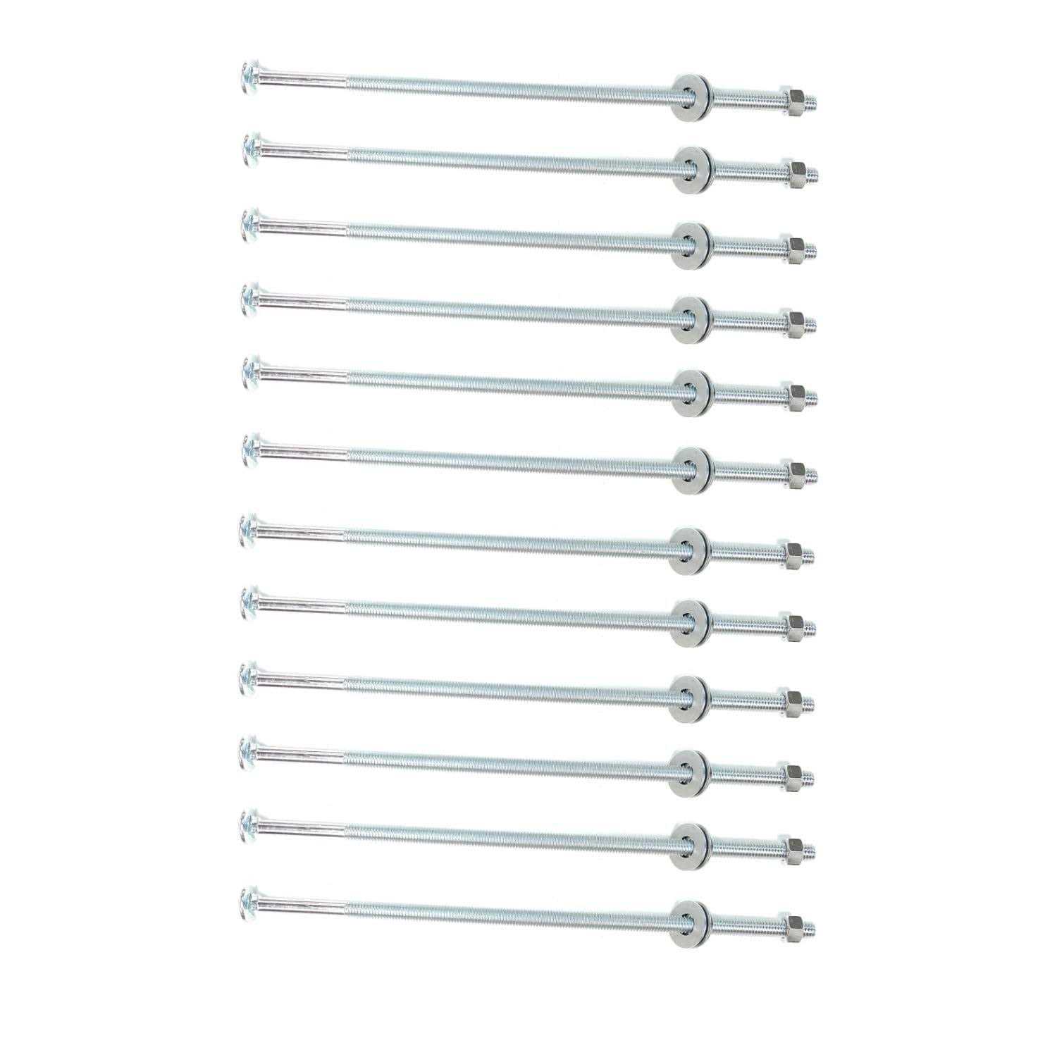 Onestock 3/8-inch x Threaded Carriage Bolts with Nuts and Washers - Inhomebuy