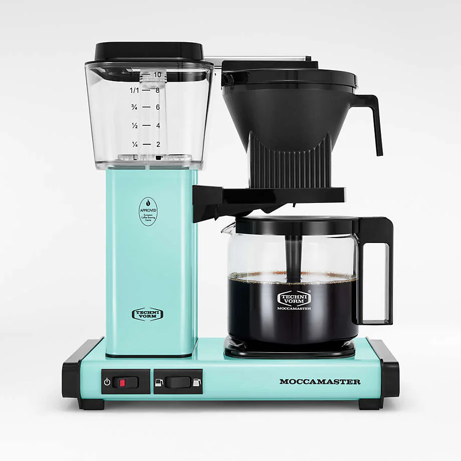 Moccamaster KBGV Select 10-Cup Coffee Maker in Turquoise - Inhomebuy