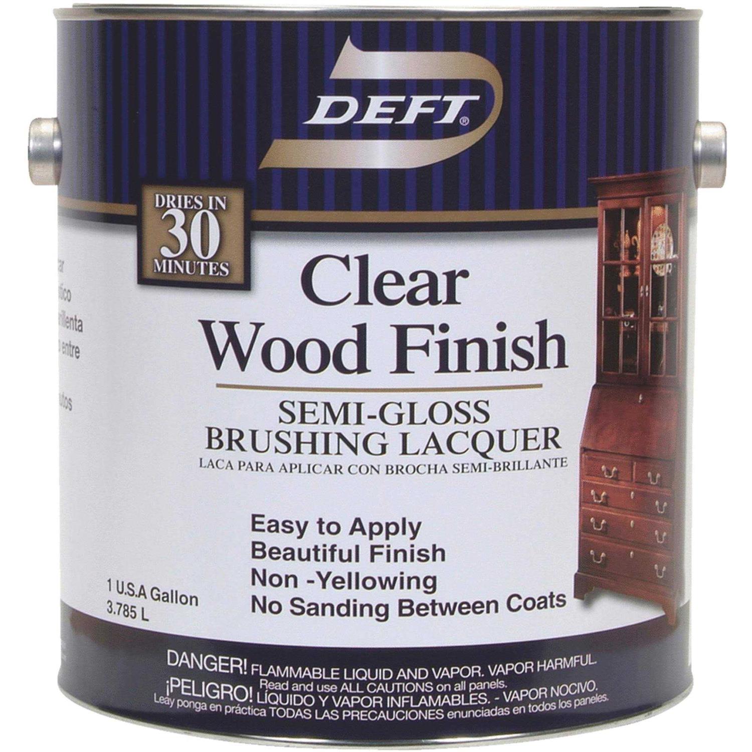 Deft Clear Wood Finish Brushing Lacquer - Inhomebuy