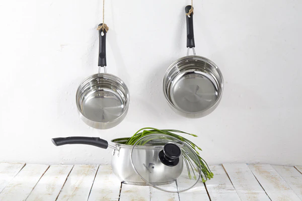 Charms Stainless-Steel Sauce Pan with Glass Lid |16JAC10| 16cm - Inhomebuy