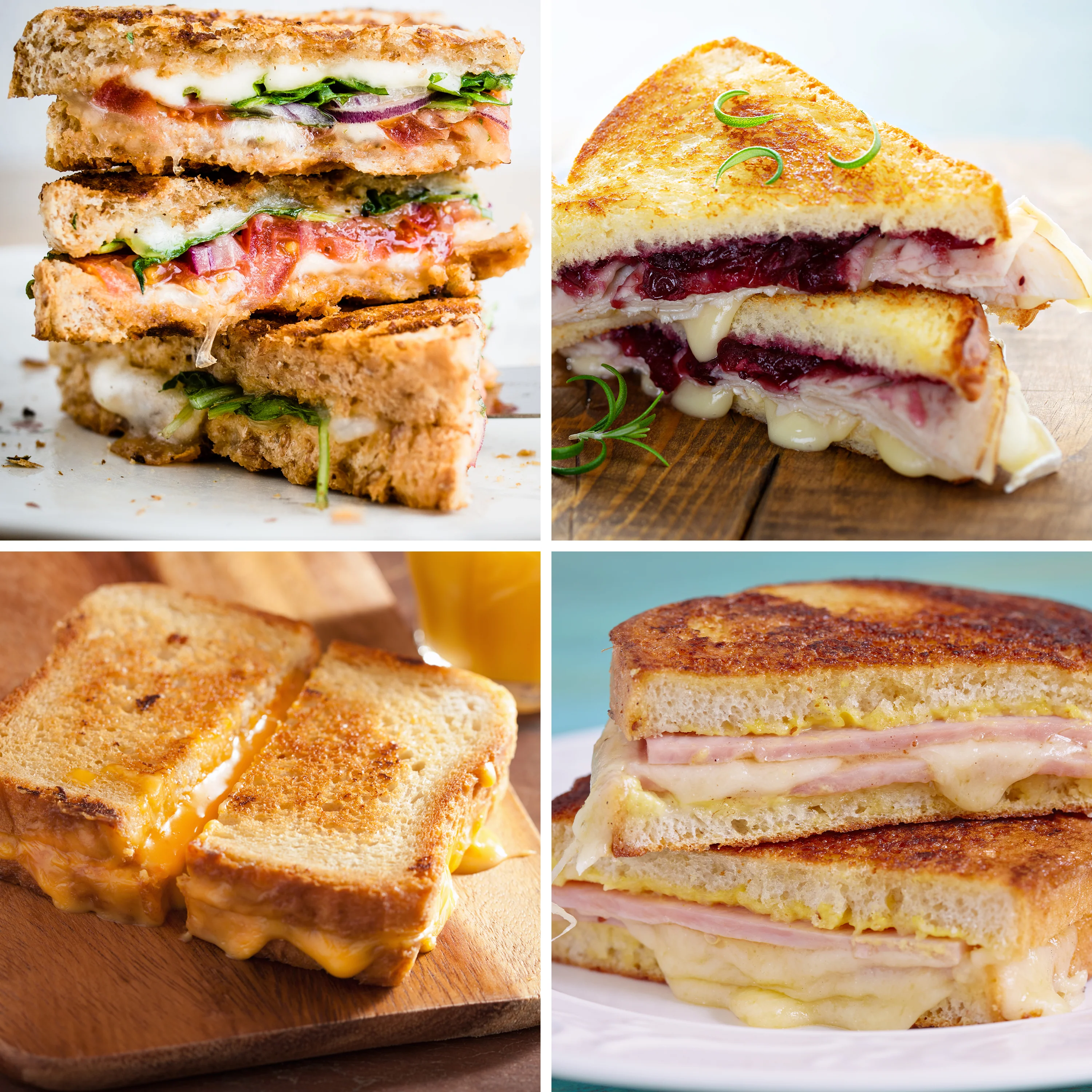 Deluxe Grilled Cheese Sandwich Toaster with Toasting Baskets with Extra Wide Slots - Inhomebuy