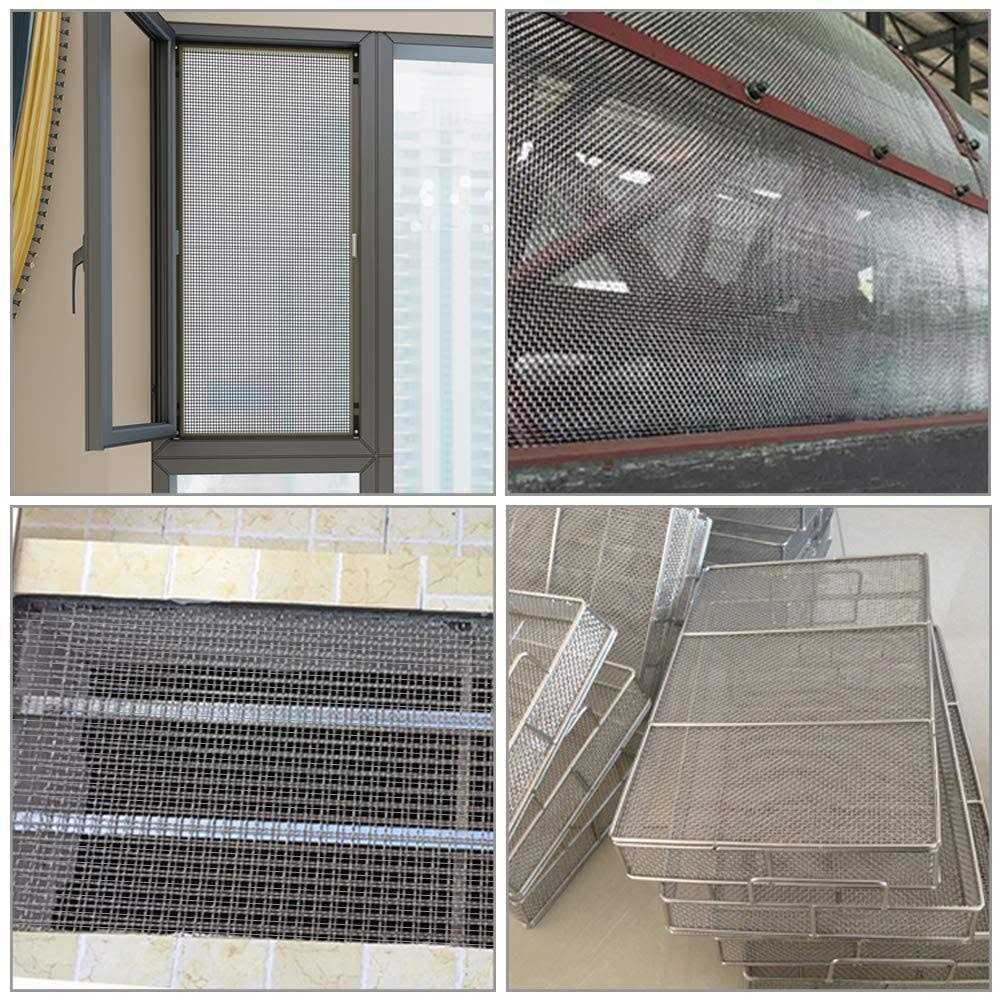 TIMESETL 304 Stainless Steel Woven Wire 5 Mesh - Inhomebuy