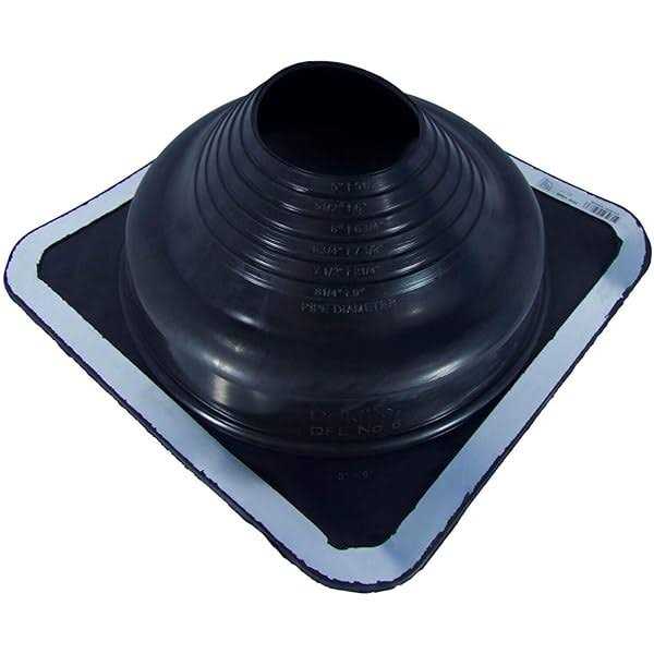 Dektite #4 Square Black EPDM Flexible Pipe Flashing - Inhomebuy