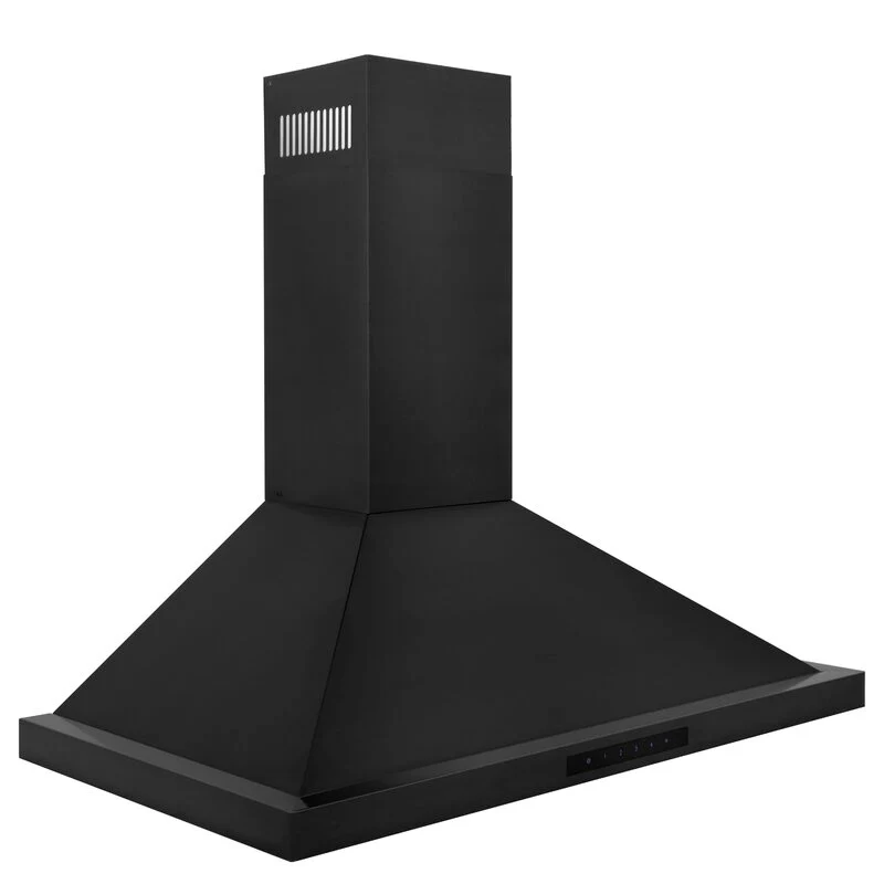 ZLINE 36 in. Convertible Vent Wall Mount Range Hood in Black Stainless Steel, BSKBN-36 - Inhomebuy