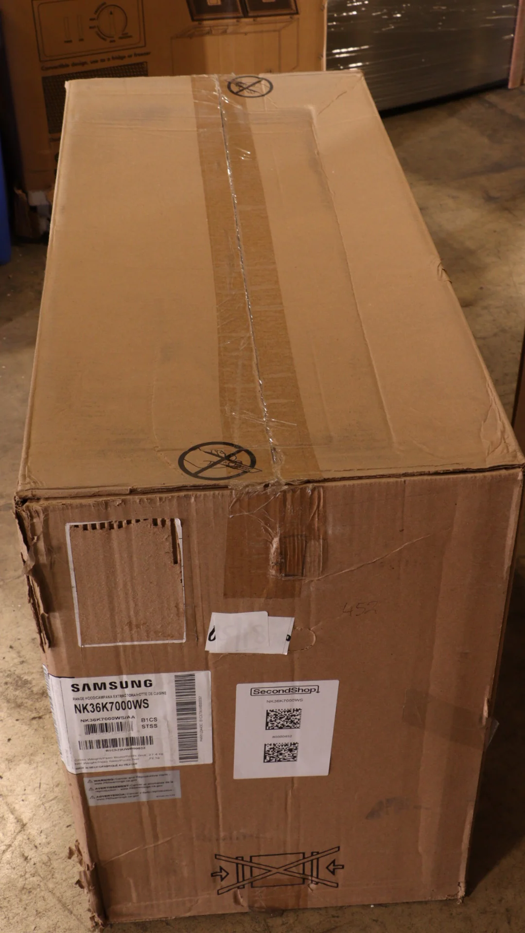 SAMSUNG 36 Inch Smart Wall Mount Chimney Range Hood with Wi-Fi and Bluetooth Connectivity - NK36K7000WS - Inhomebuy