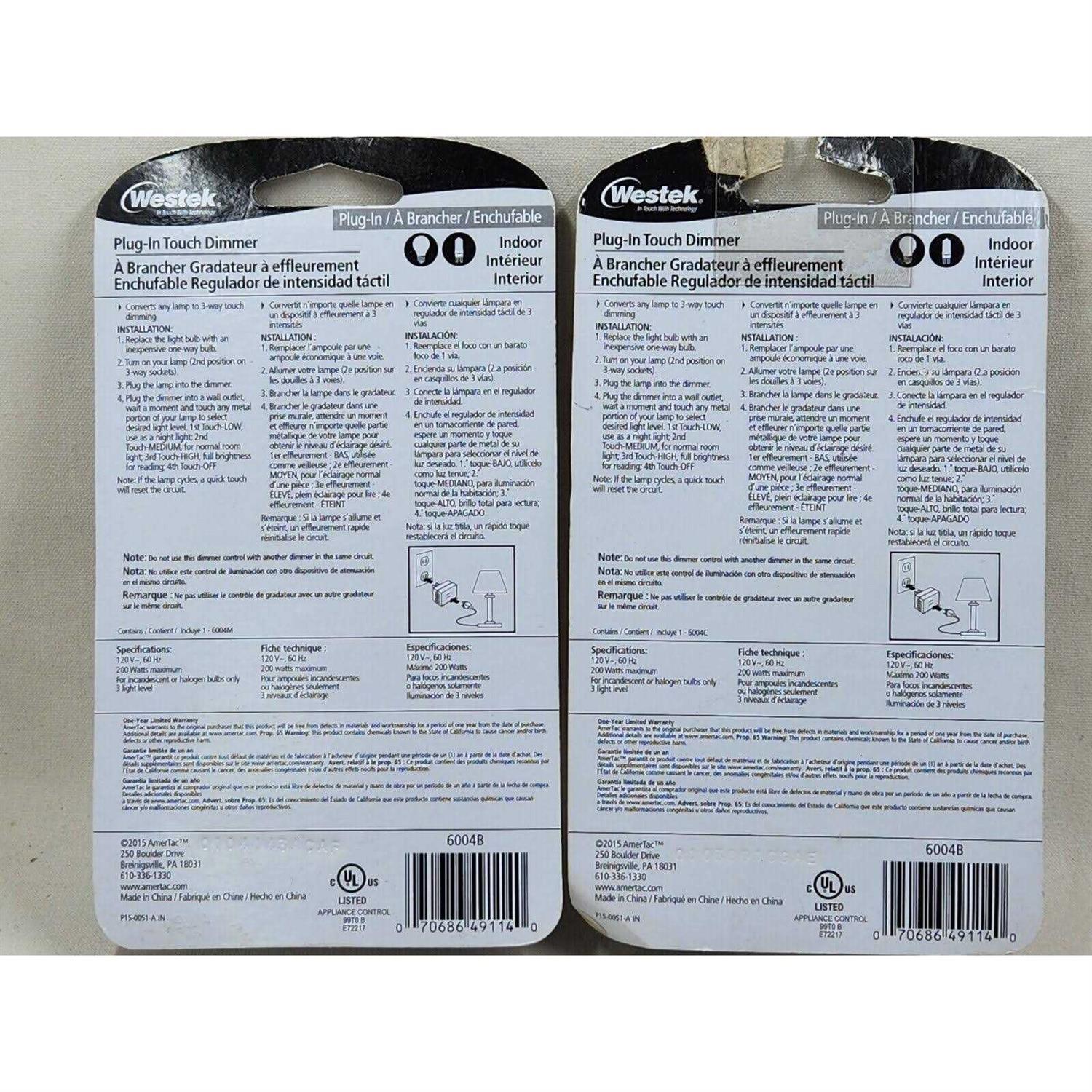 Westek Plug-In Motion Activated Light Control MLC4BC - Inhomebuy