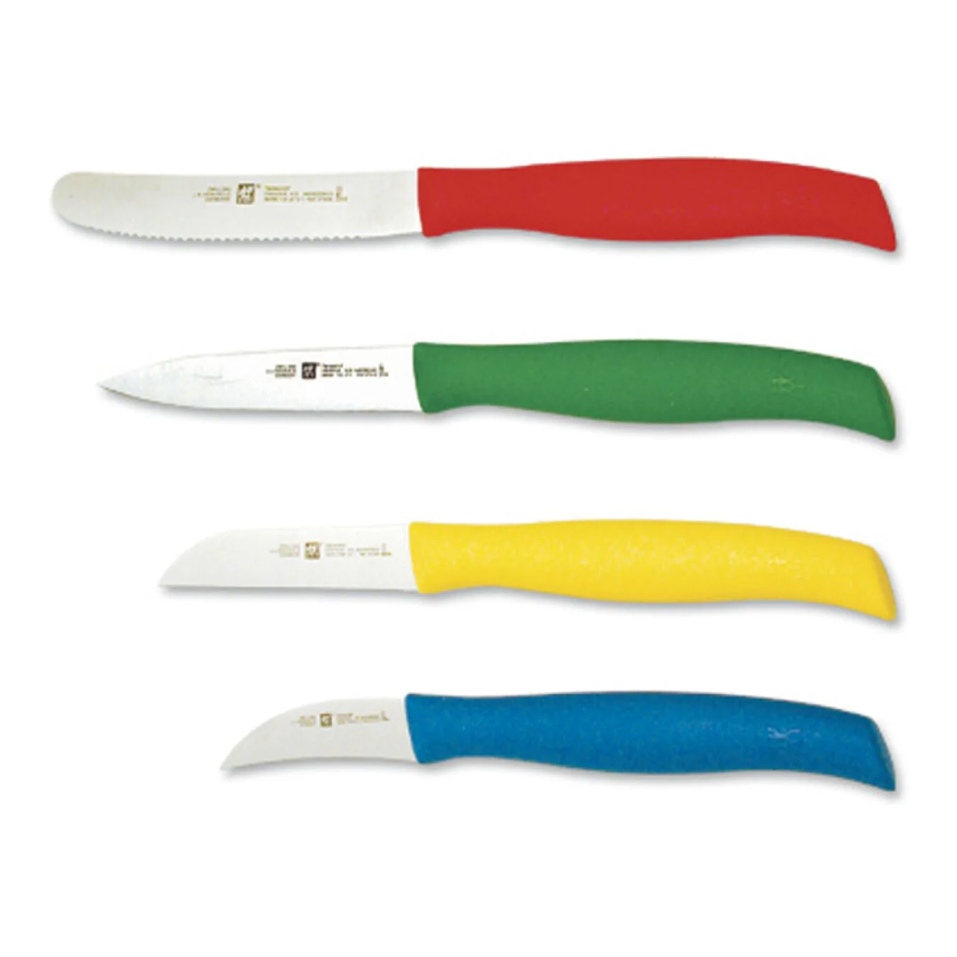 ZWILLING 4pc Multi-Colored Paring Knife Set, TWIN Grip Series - Inhomebuy