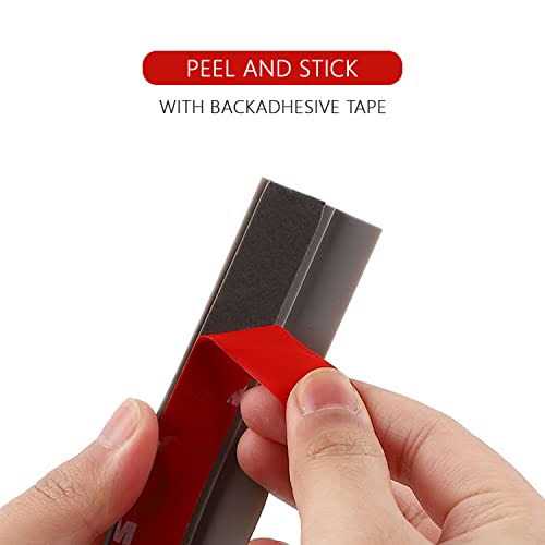 DAILISEN Vinyl Self Adhesive Overlap Threshold Reducer,Flooring Tile Laminate Border Transition Strip,Flat Carpet Rug Edging Strips - Inhomebuy